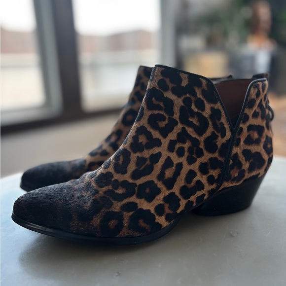 Sarto by Franco Sarto Shellson Leopard Print actual Calf skin size 9.5 - Picture 12 of 13